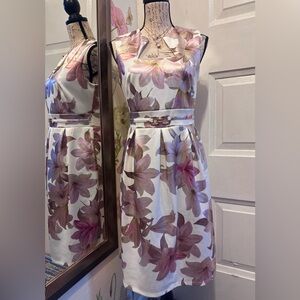 Kate and Lily Beautiful Floral Sleeveless Fit & Flare Dress